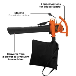 12 Amp Blower/Vacuum/Mulcher
