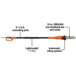 6.5 Amp 9-1/2 Ft. Pole Saw