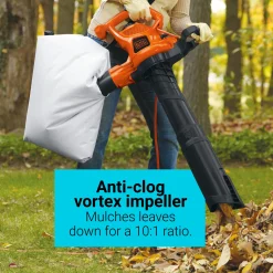 12 Amp 3 in 1 Electric Blower + Vacuum + Mulcher