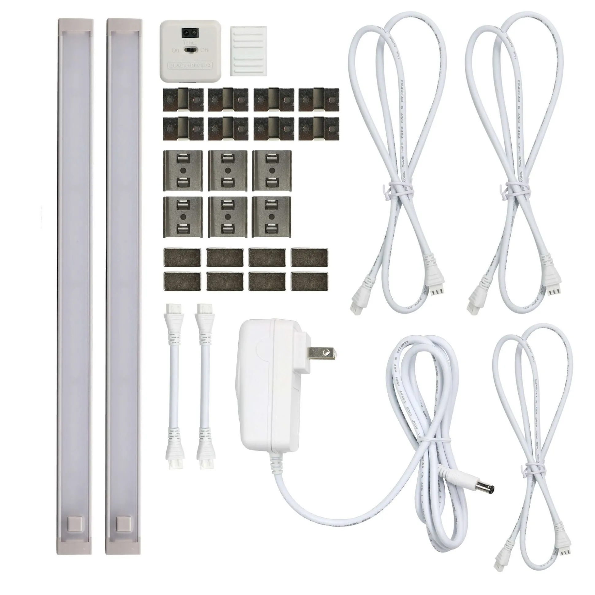 2-Bar LED Under Cabinet Lighting Kit Natural Daylight, 12"
