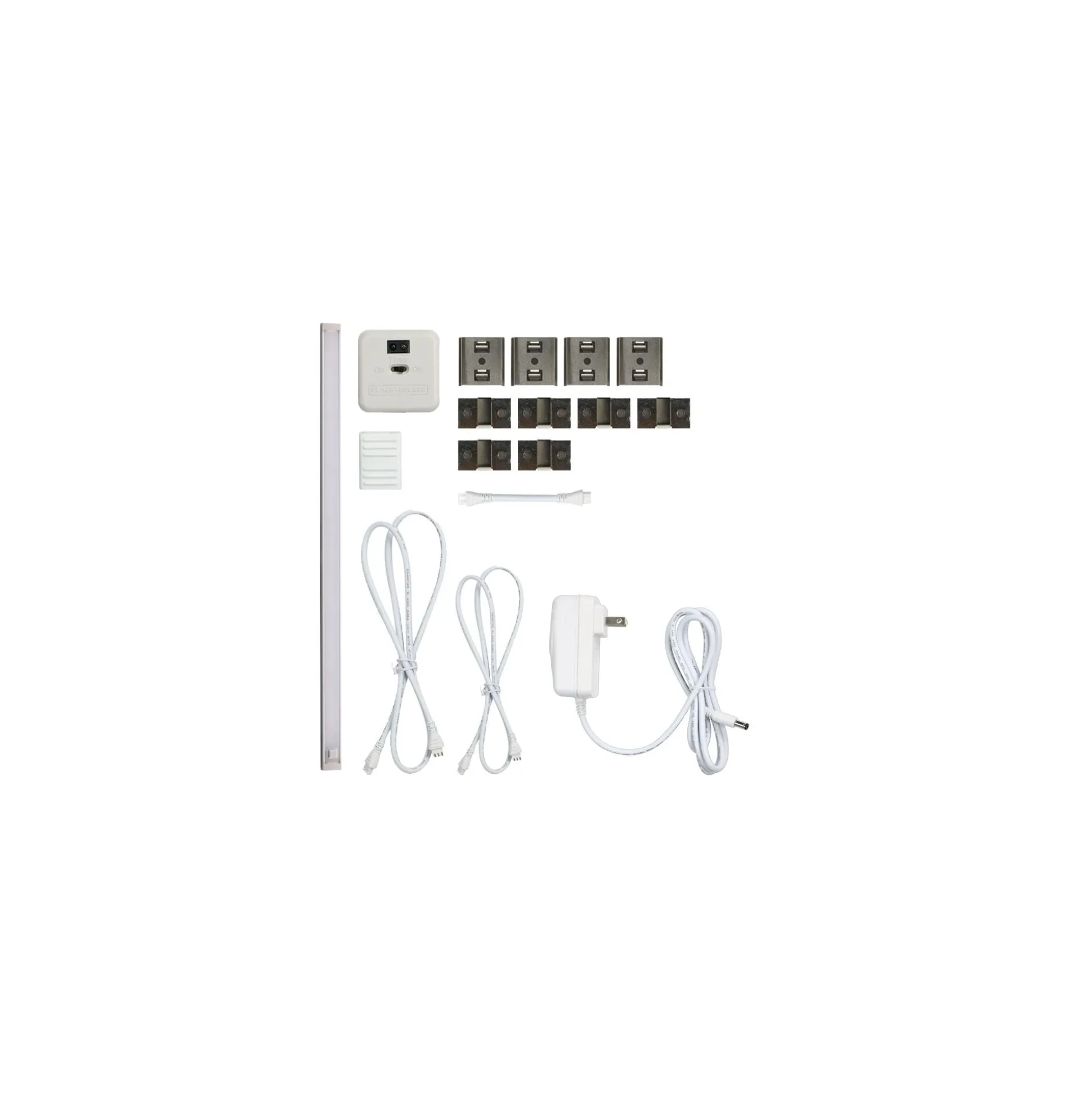 1-Bar LED Under Cabinet Lighting Kit, Cool White, 18"