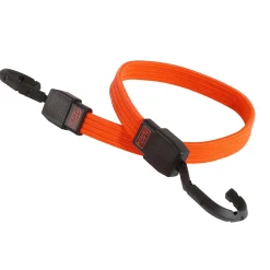 Black/Orange 36" Flat Bungee Cord Straps, 2 Pack