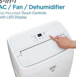 10,000 BTU SACC/CEC (14,000 BTU ASHRAE) Portable Air Conditioner with FOLLOW ME Remote Control