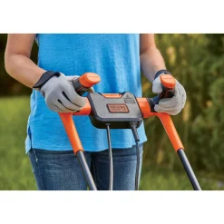 Corded Electric Lawn Mower With Bike Handle, 10-Amp, 15-Inch