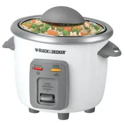 1.5-Cup Dry/3-Cup Cooked Compact Rice Cooker, White