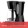 12-Cup Switch Coffee Maker, Duralife Glass Carafe, Black