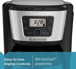 12-Cup Thermal Coffeemaker; Black/Silver