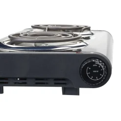 Double Burner Portable Buffet Range, 1000W and 500W Burners