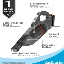 dustbuster® POWERCONNECT™ Cordless Handheld Vacuum, Removable Battery