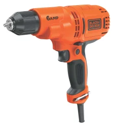 Electric Drill Driver Kit, 3/8 In., 6.0 Amp Corded