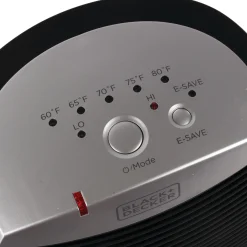 Electronic Heater with E-Save Function, Black
