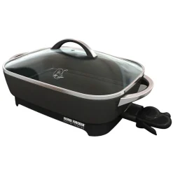 Family Sized Electric Skillet, Black