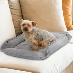 Four Way Pet Bed for Medium Dogs 24X20X3 In, Grey