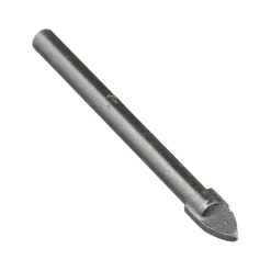 Glass/Tile Drill Bit, 1/4-Inch X 2-1/4-Inch, Silver