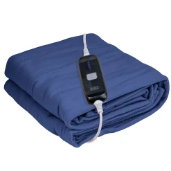 Heated Throw Blanket, 50" x 60", Faux Shearling, 4 Heat Settings, 3 Hour Automatic Shut-Off, Machine Washable, Fast Heating, Overheat & Overcurrent Shut Off, Electric, Soft, ETL, Grey
