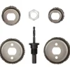 Hole Saw Kit, Assorted, 5-Piece