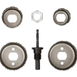 Hole Saw Kit, Assorted, 5-Piece