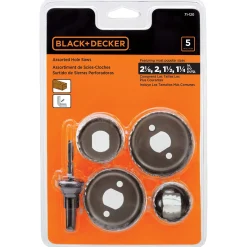 Hole Saw Kit, Assorted, 5-Piece