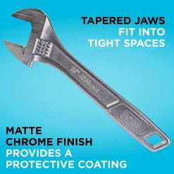 6 in., 8 in. & 10 in. Adjustable Wrench Set (3 PK)