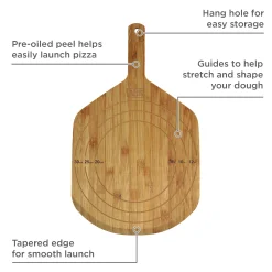 12 in. Wooden Pizza Peel