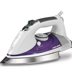 Iron with Extra Large Soleplate, 13.2" x 16.3" x 7", Purple