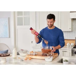 kitchen wand™ Cordless 6 in 1 Immersion Blender & Kitchen Multi-tool, Red