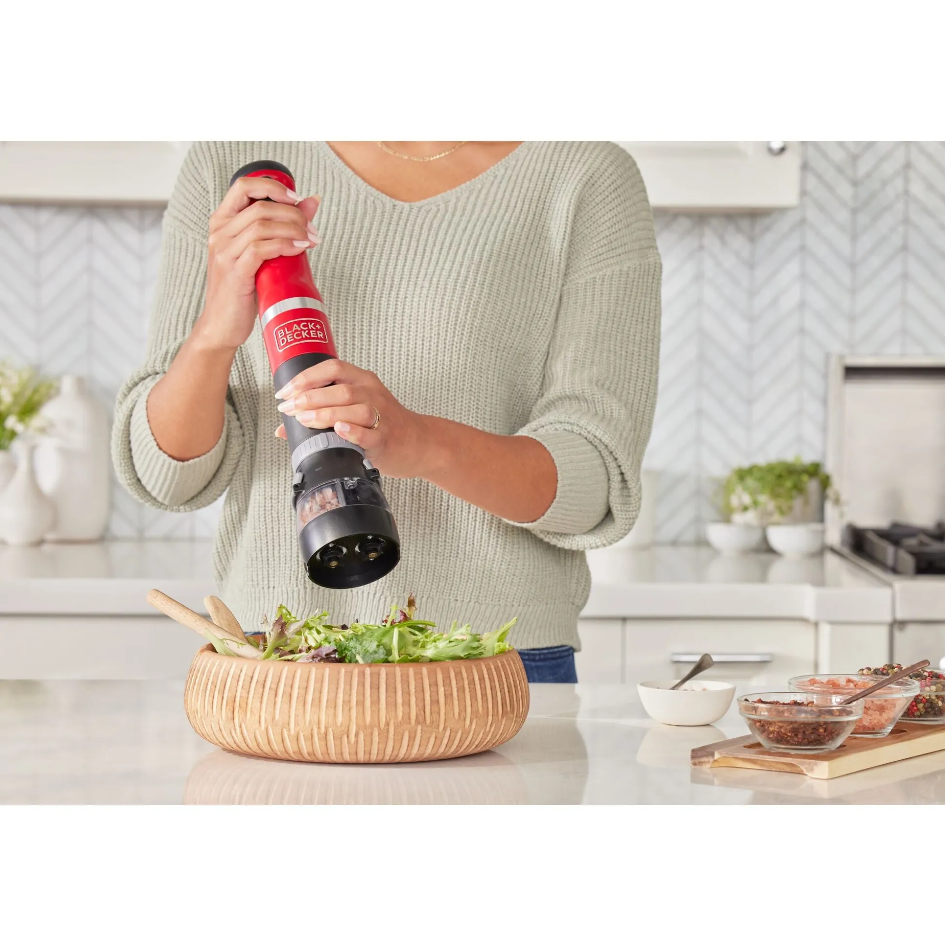 kitchen wand™ 2 in 1 Salt and Pepper Grinder Attachment