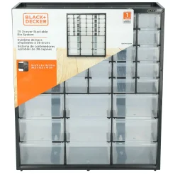 Large & Small 39 Drawer Bin Blk