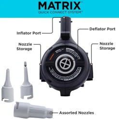 MATRIX™ High Flow Inflator Attachment with Storage Case