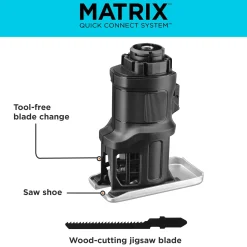 MATRIX™ Jig Saw Multi-Tool Attachment with Storage Case