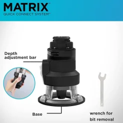MATRIX™ Router Attachment For Cordless Drill