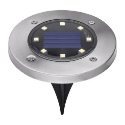 Outdoor Solar Disk Light, 8 Pack