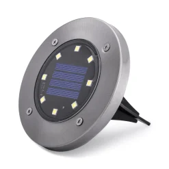 Outdoor Solar Disk Light, 8 Pack
