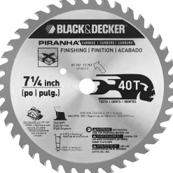 PIRANHA™ 7-1/4-Inch 40 Tooth ATB Thin Kerf Fine Finishing Saw Blade with 5/8-Inch
