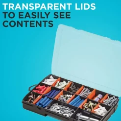 Small Parts Organizer Box With Dividers