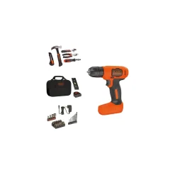 8V Drill & Home Tool Kit, 57 Piece