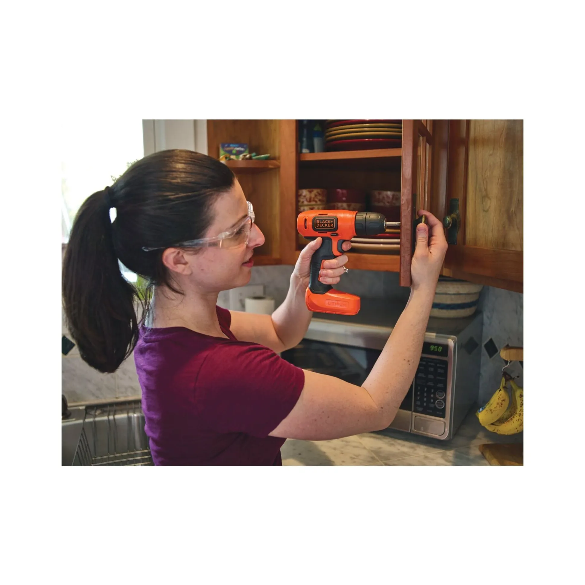 8V MAX* Cordless Drill + 43 Pc. Home Decor Project Kit