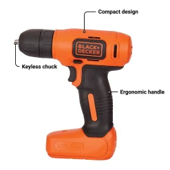 8V MAX* Cordless Drill + 43 Pc. Home Decor Project Kit