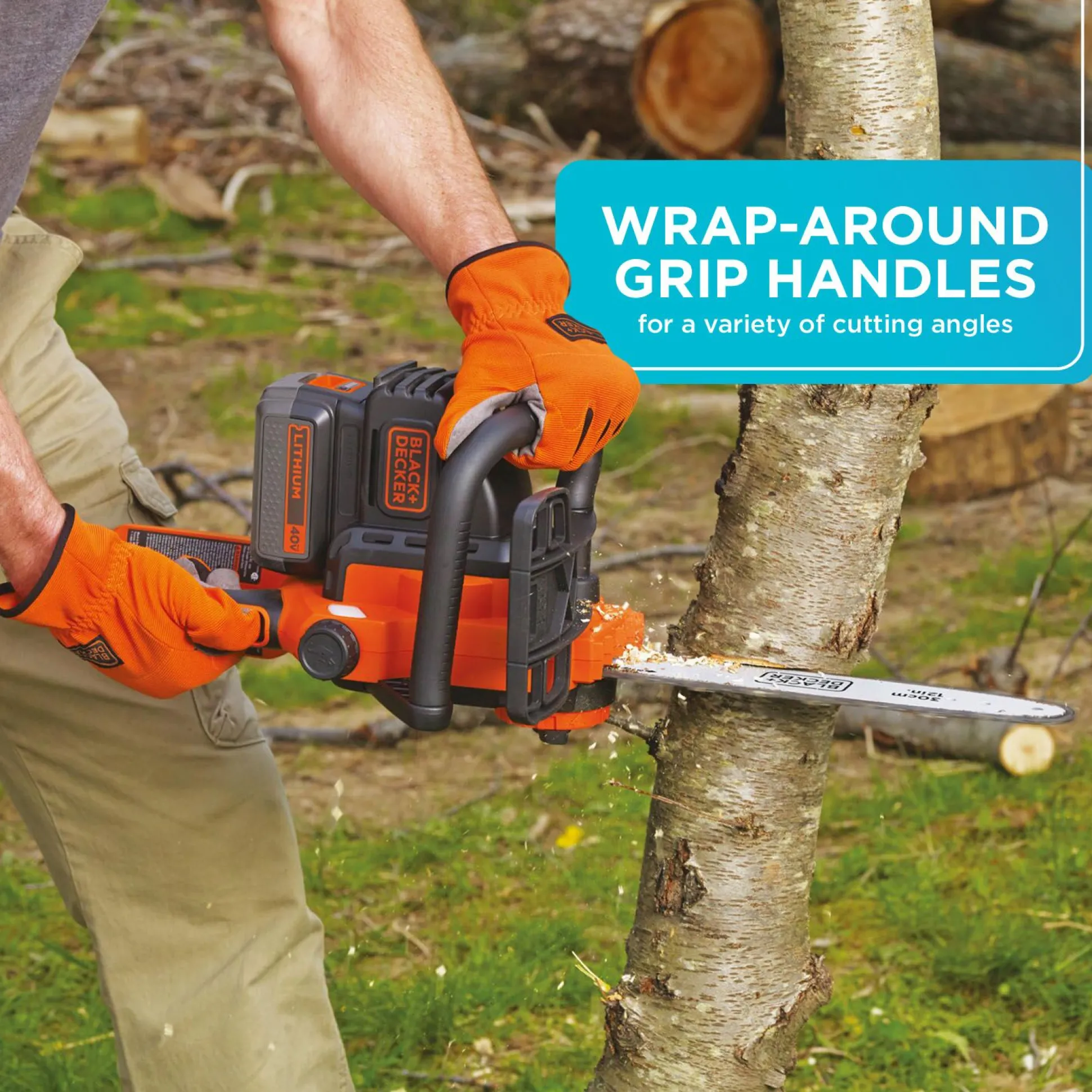 40V MAX* Cordless 12 Inch Chainsaw, Battery and Charger Included
