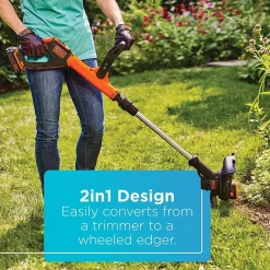 20V MAX* EASYFEED™ Cordless 12 Inch String Trimmer and Edger with 2 Batteries, Battery and Charger Included
