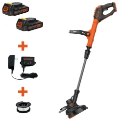 20V MAX* EASYFEED™ Cordless 12 Inch String Trimmer and Edger with 2 Batteries, Battery and Charger Included