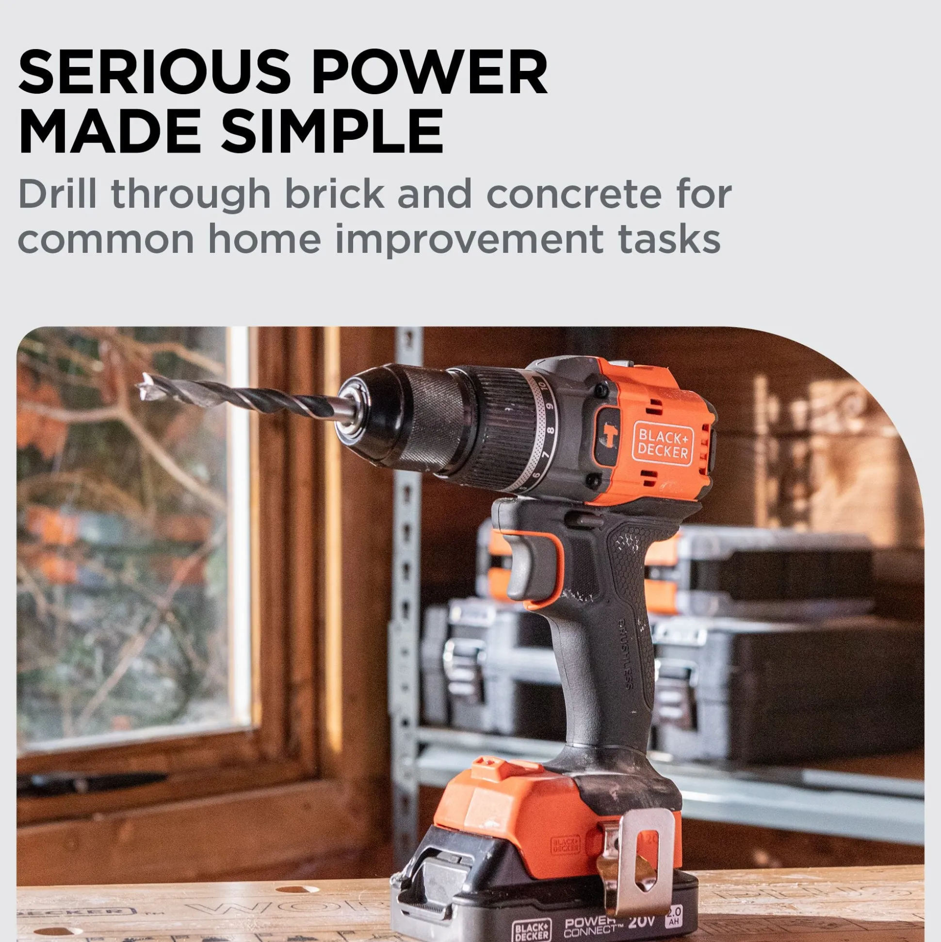 20V MAX* POWERCONNECT™ Cordless Brushless ½-in. Hammer Drill Kit