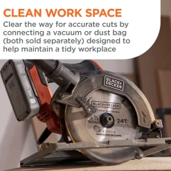 20V MAX* POWERCONNECT™ Cordless Brushless 6-1/2 in. Circular Saw Kit (Battery & Charger Included)