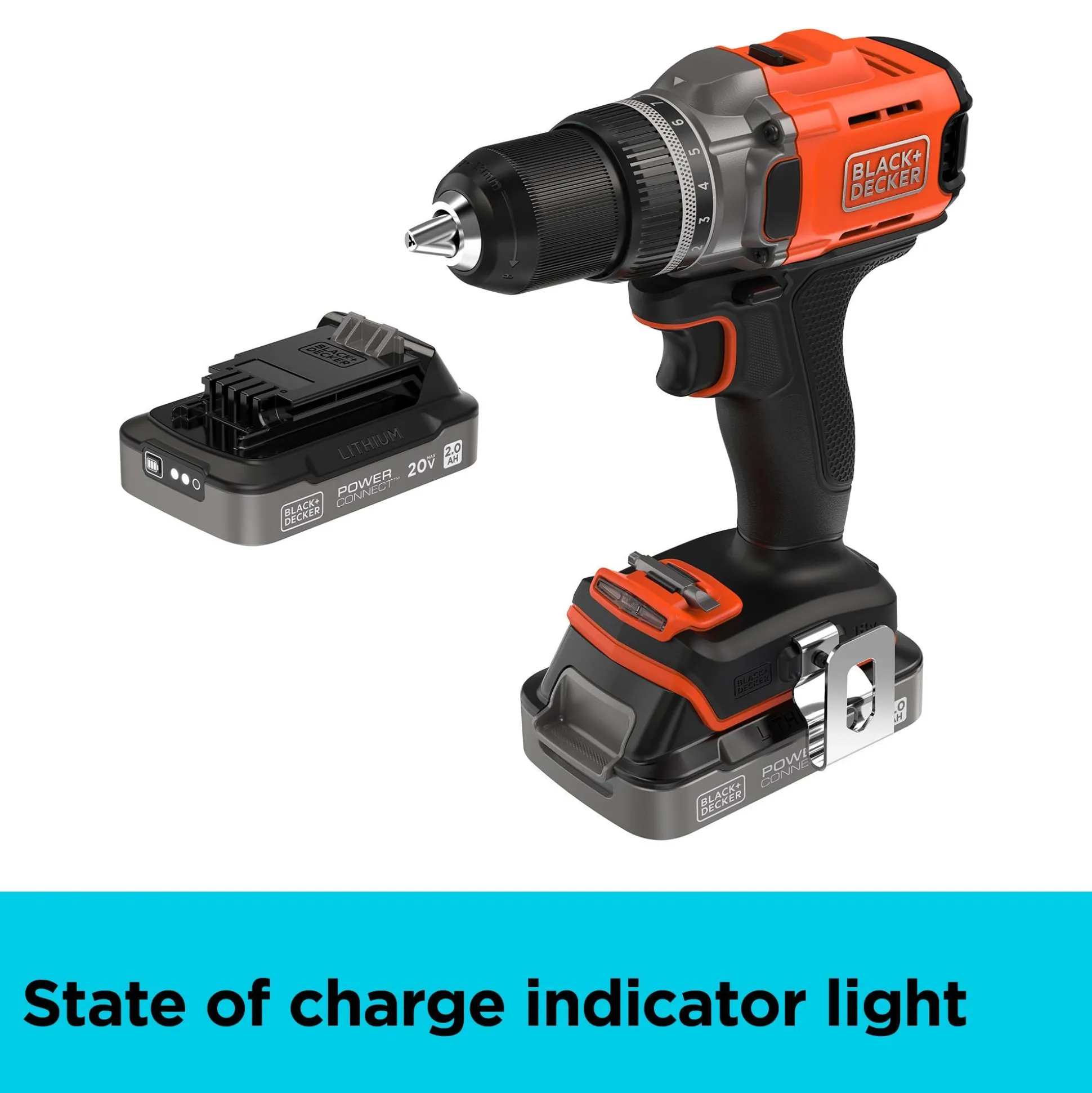 20V MAX* POWERCONNECT™ Cordless Drill Driver, Battery and Charger Included