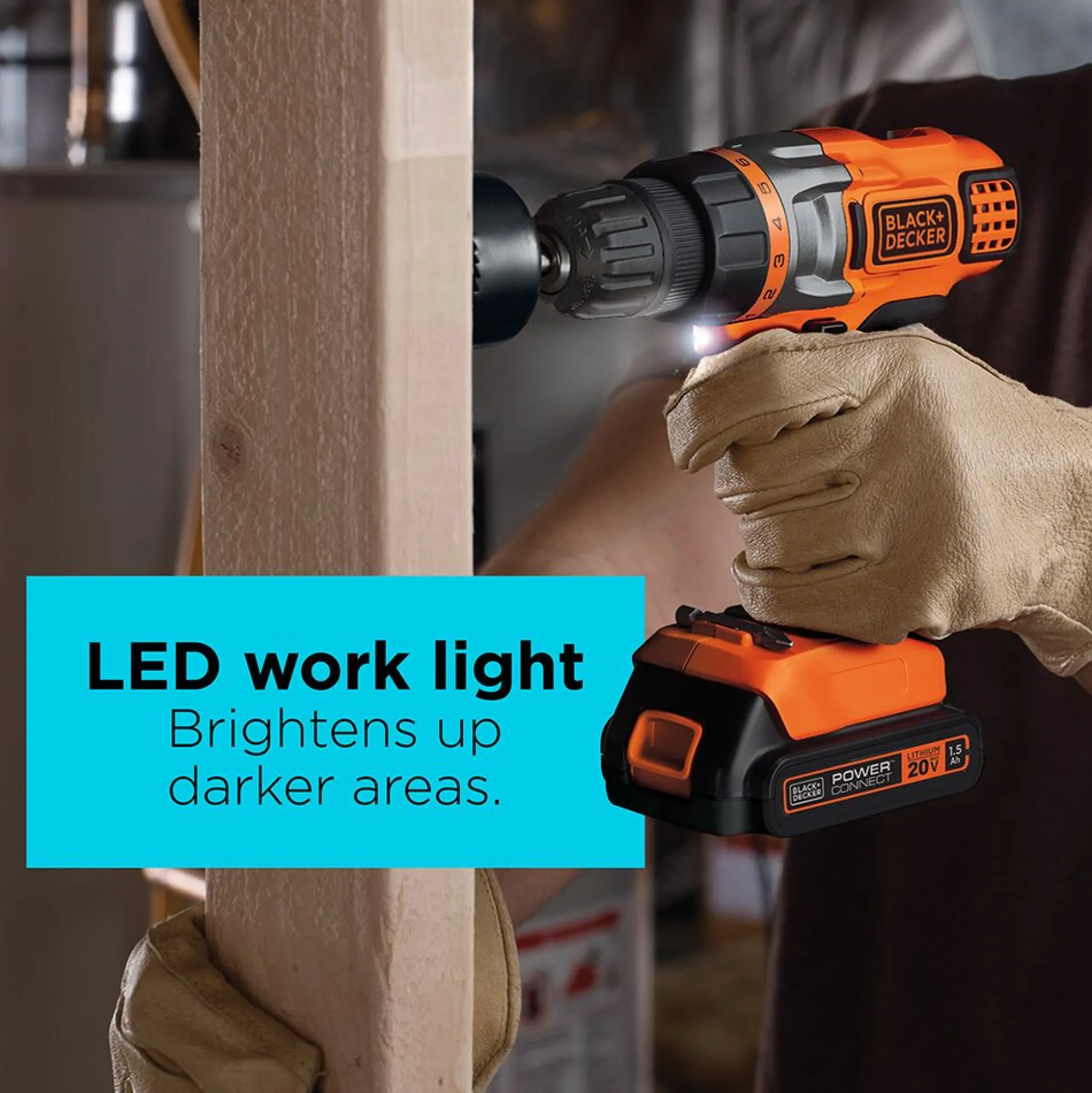 20V MAX* POWERCONNECT™ Cordless Drill/Driver, Battery and Charger Included