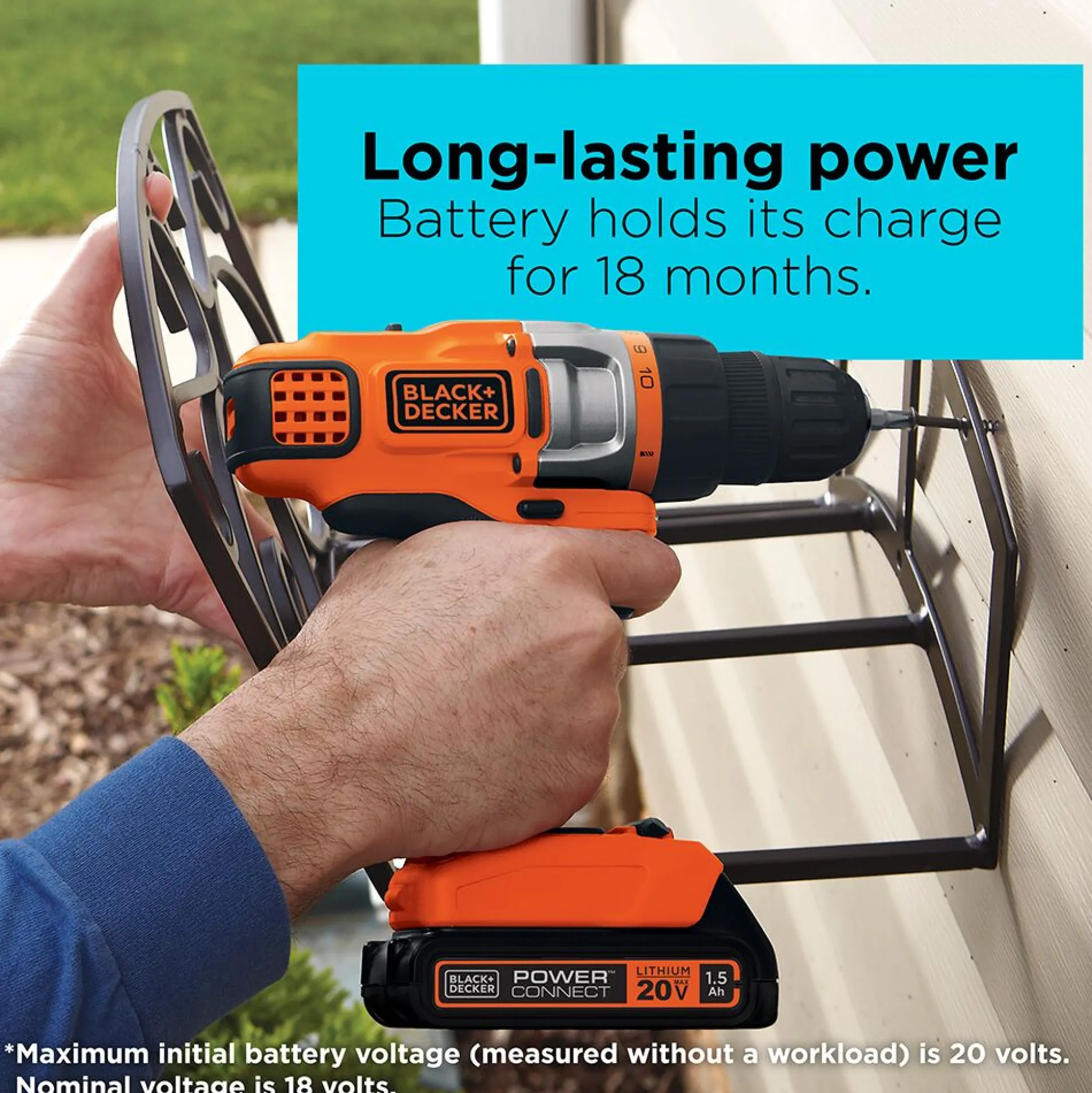 20V MAX* POWERCONNECT™ Cordless Drill/Driver, Battery and Charger Included