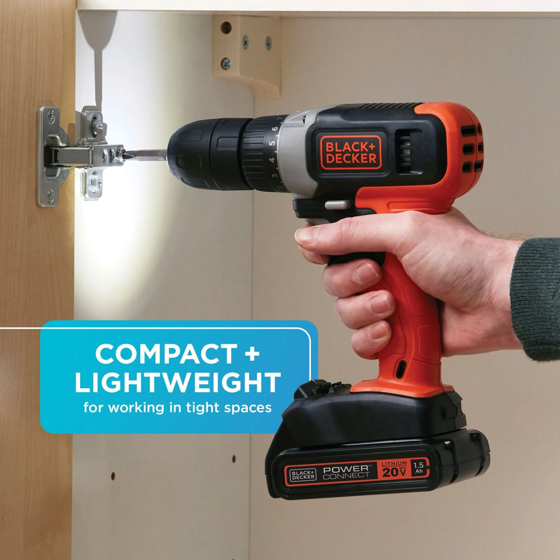 20V MAX* POWERCONNECT™ Cordless Drill/Driver, Battery and Charger Included