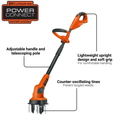 20V MAX* POWERCONNECT™ Cordless Garden Cultivator, Battery and Charger Not Included
