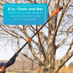20V MAX* POWERCONNECT™ Cordless 8 Inch Pole Pruning Saw, Battery and Charger Included
