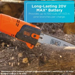 20V MAX* POWERCONNECT™ Cordless 8 Inch Pole Pruning Saw, Battery and Charger Included